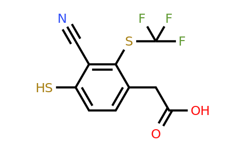 1805456-65-8 | 3-Cyano-4-mercapto-2-(trifluoromethylthio)phenylacetic acid
