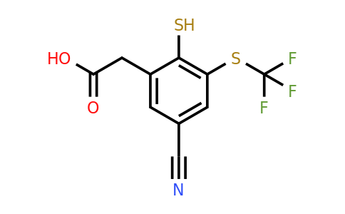 1805456-68-1 | 5-Cyano-2-mercapto-3-(trifluoromethylthio)phenylacetic acid
