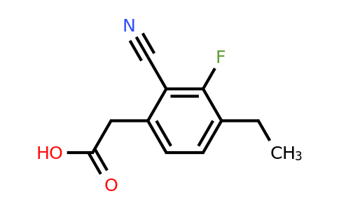 1805456-69-2 | 2-Cyano-3-fluoro-4-ethylphenylacetic acid