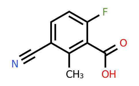 1805456-77-2 | 3-Cyano-6-fluoro-2-methylbenzoic acid