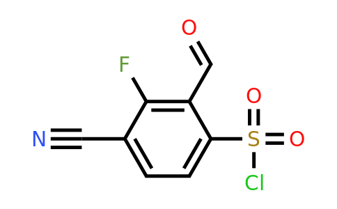 1805456-83-0 | 4-Cyano-3-fluoro-2-formylbenzenesulfonylchloride