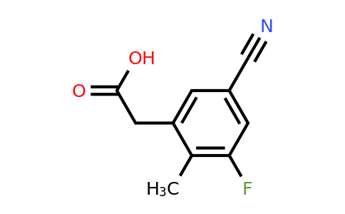 1805457-07-1 | 5-Cyano-3-fluoro-2-methylphenylacetic acid