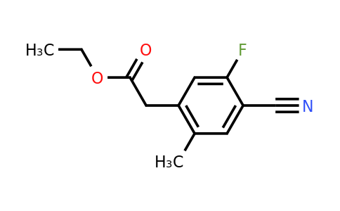 1805457-25-3 | Ethyl 4-cyano-5-fluoro-2-methylphenylacetate