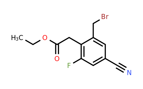 1805457-35-5 | Ethyl 2-bromomethyl-4-cyano-6-fluorophenylacetate
