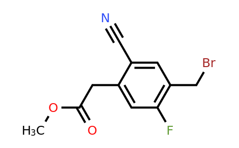 1805457-53-7 | Methyl 4-bromomethyl-2-cyano-5-fluorophenylacetate