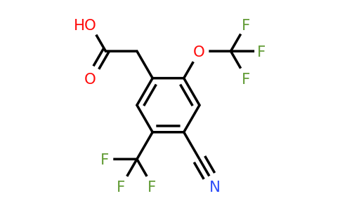 1805458-21-2 | 4-Cyano-2-trifluoromethoxy-5-(trifluoromethyl)phenylacetic acid