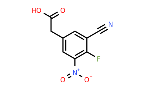 1805458-53-0 | 3-Cyano-4-fluoro-5-nitrophenylacetic acid