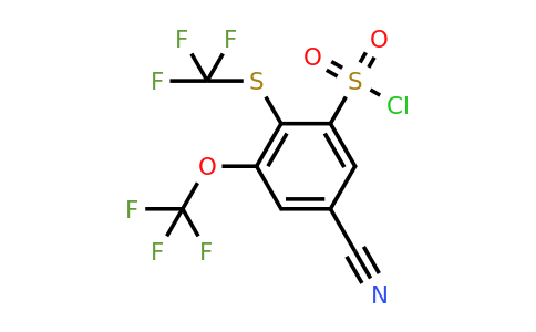 1805458-61-0 | 5-Cyano-3-trifluoromethoxy-2-(trifluoromethylthio)benzenesulfonylchloride