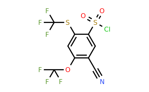 1805458-73-4 | 5-Cyano-4-trifluoromethoxy-2-(trifluoromethylthio)benzenesulfonylchloride