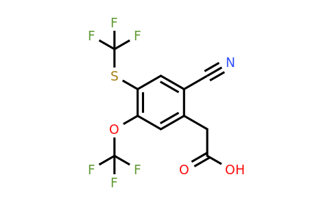 1805458-80-3 | 2-Cyano-5-trifluoromethoxy-4-(trifluoromethylthio)phenylacetic acid