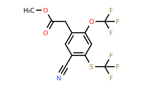 1805459-01-1 | Methyl 5-cyano-2-trifluoromethoxy-4-(trifluoromethylthio)phenylacetate