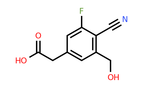 1805459-17-9 | 4-Cyano-3-fluoro-5-(hydroxymethyl)phenylacetic acid