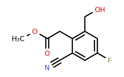1805459-87-3 | Methyl 2-cyano-4-fluoro-6-(hydroxymethyl)phenylacetate