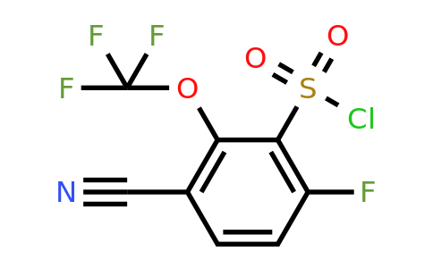 1805459-92-0 | 3-Cyano-6-fluoro-2-(trifluoromethoxy)benzenesulfonylchloride