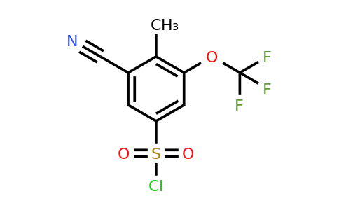 1805460-03-0 | 3-Cyano-4-methyl-5-(trifluoromethoxy)benzenesulfonyl chloride