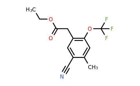 1805460-48-3 | Ethyl 5-cyano-4-methyl-2-(trifluoromethoxy)phenylacetate