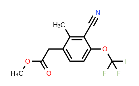 1805460-57-4 | Methyl 3-cyano-2-methyl-4-(trifluoromethoxy)phenylacetate