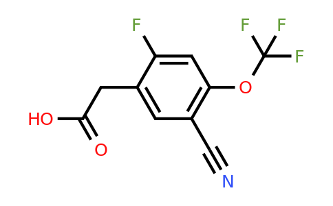 1805460-88-1 | 5-Cyano-2-fluoro-4-(trifluoromethoxy)phenylacetic acid