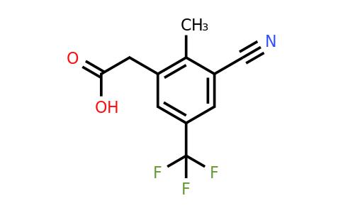 1805461-12-4 | 3-Cyano-2-methyl-5-(trifluoromethyl)phenylacetic acid