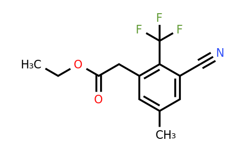 1805461-19-1 | Ethyl 3-cyano-5-methyl-2-(trifluoromethyl)phenylacetate