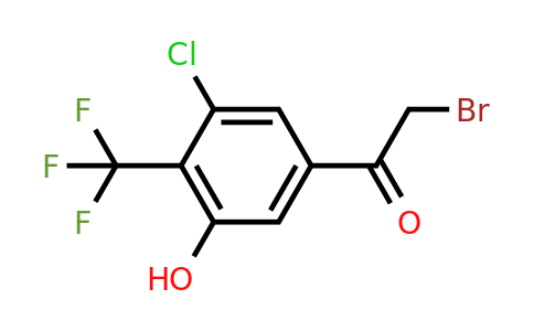 1805461-64-6 | 3'-Chloro-5'-hydroxy-4'-(trifluoromethyl)phenacyl bromide