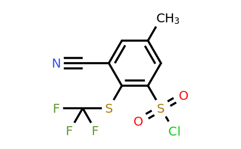 1805461-72-6 | 3-Cyano-5-methyl-2-(trifluoromethylthio)benzenesulfonyl chloride
