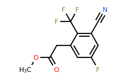 1805462-02-5 | Methyl 3-cyano-5-fluoro-2-(trifluoromethyl)phenylacetate
