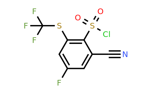 1805462-24-1 | 2-Cyano-4-fluoro-6-(trifluoromethylthio)benzenesulfonylchloride