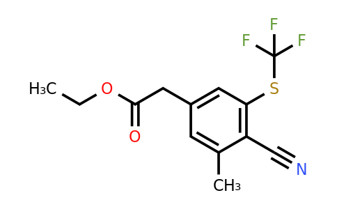 1805462-30-9 | Ethyl 4-cyano-3-methyl-5-(trifluoromethylthio)phenylacetate