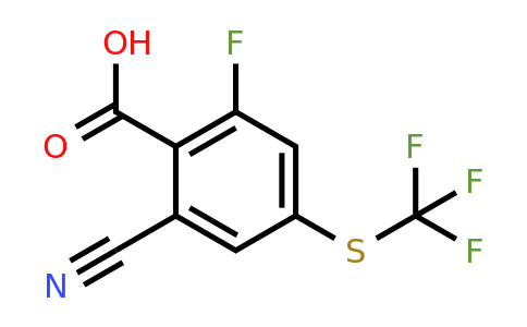1805462-37-6 | 2-Cyano-6-fluoro-4-(trifluoromethylthio)benzoic acid