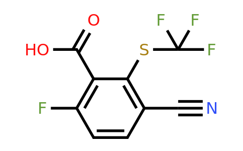 1805462-43-4 | 3-Cyano-6-fluoro-2-(trifluoromethylthio)benzoic acid