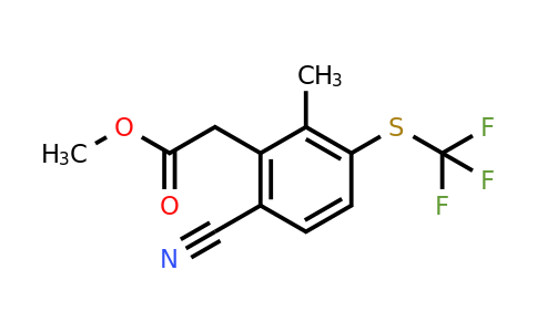 1805462-44-5 | Methyl 6-cyano-2-methyl-3-(trifluoromethylthio)phenylacetate