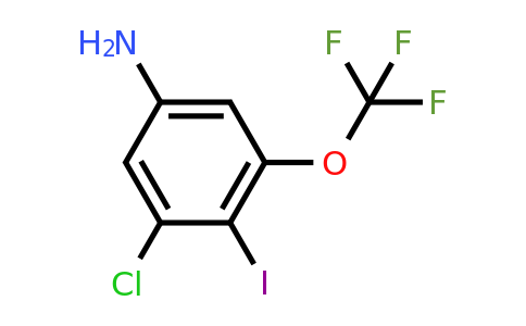 1805462-56-9 | 3-Chloro-4-iodo-5-(trifluoromethoxy)aniline
