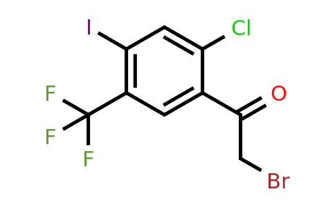 1805463-28-8 | 2'-Chloro-4'-iodo-5'-(trifluoromethyl)phenacyl bromide