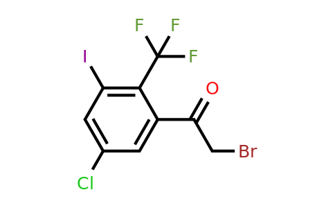 1805463-48-2 | 5'-Chloro-3'-iodo-2'-(trifluoromethyl)phenacyl bromide