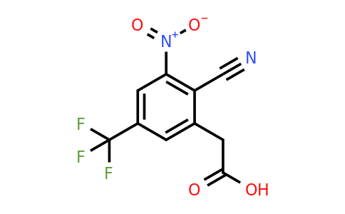 1805463-75-5 | 2-Cyano-3-nitro-5-(trifluoromethyl)phenylacetic acid