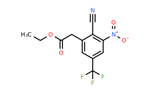 1805463-88-0 | Ethyl 2-cyano-3-nitro-5-(trifluoromethyl)phenylacetate