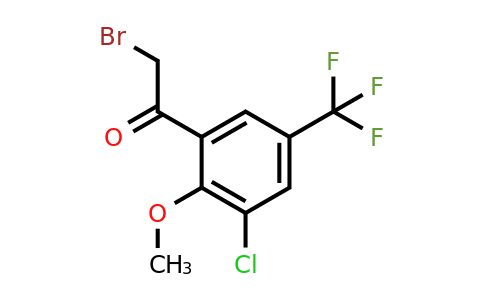 1805464-72-5 | 3'-Chloro-2'-methoxy-5'-(trifluoromethyl)phenacyl bromide