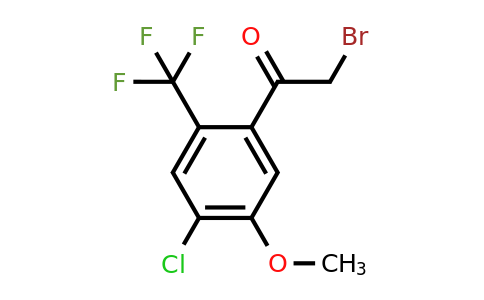 1805464-79-2 | 4'-Chloro-5'-methoxy-2'-(trifluoromethyl)phenacyl bromide