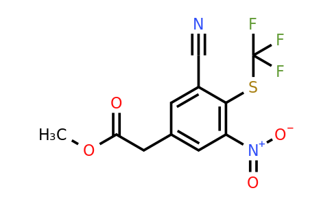 1805465-03-5 | Methyl 3-cyano-5-nitro-4-(trifluoromethylthio)phenylacetate