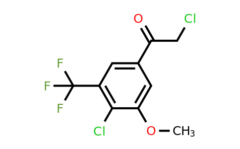 1805465-08-0 | 4'-Chloro-3'-methoxy-5'-(trifluoromethyl)phenacyl chloride