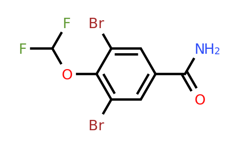 1805472-16-5 | 3,5-Dibromo-4-(difluoromethoxy)benzamide
