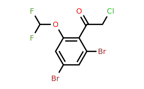 1805473-27-1 | 2',4'-Dibromo-6'-(difluoromethoxy)phenacyl chloride