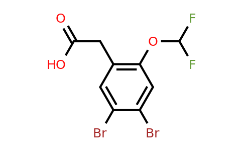 1805473-48-6 | 4,5-Dibromo-2-(difluoromethoxy)phenylacetic acid