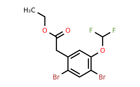 1805473-57-7 | Ethyl 2,4-dibromo-5-(difluoromethoxy)phenylacetate