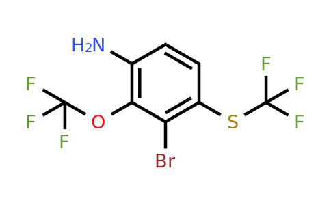 1805474-70-7 | 3-Bromo-2-trifluoromethoxy-4-(trifluoromethylthio)aniline