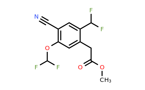 1805475-81-3 | Methyl 4-cyano-5-difluoromethoxy-2-(difluoromethyl)phenylacetate