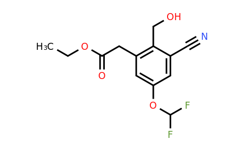 1805477-89-7 | Ethyl 3-cyano-5-difluoromethoxy-2-(hydroxymethyl)phenylacetate