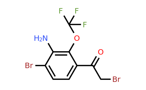 1805478-26-5 | 3'-Amino-4'-bromo-2'-(trifluoromethoxy)phenacyl bromide