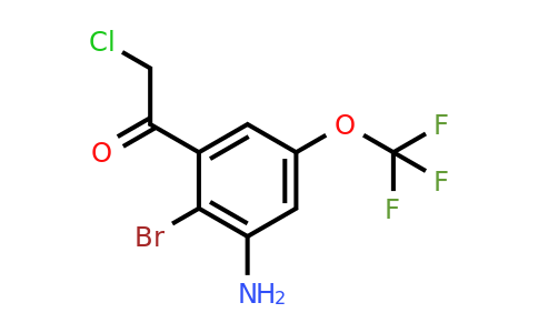 1805478-51-6 | 3'-Amino-2'-bromo-5'-(trifluoromethoxy)phenacyl chloride